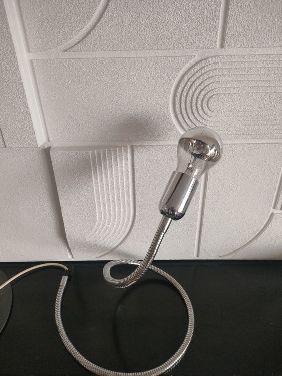 Image 1 of Vintage design snake chroom tafellamp 