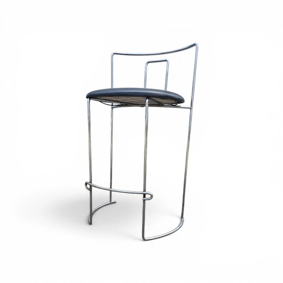 2 x Gaja stool by Kazuhide Takahama for Simon Gavina / black leather (photo 2 of 23)