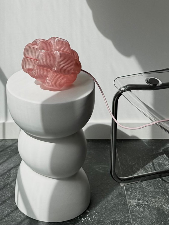 Image 1 of Petulia S "Pink Taffy" ByLucop - Organic Sculptural Pendant Lamp - Artisan 3D Printed Design