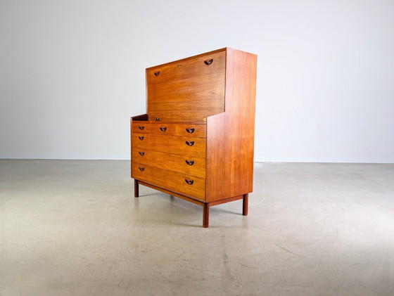Image 1 of Peter Hvidt Orla Mølgaard-Nielsen Secretary Midcentury Søborg teak