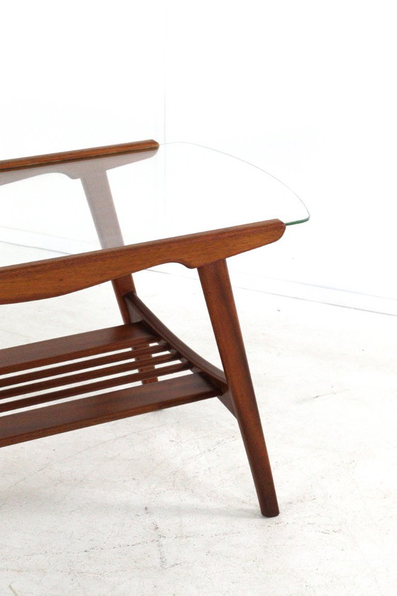 Tavolino da caffè vintage con portariviste in teak e vetro – Tavolini da caffè, Wood, Glass (photo 10 of 18)