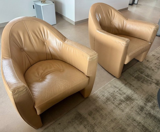 Poltrone in pelle Leolux Carabas