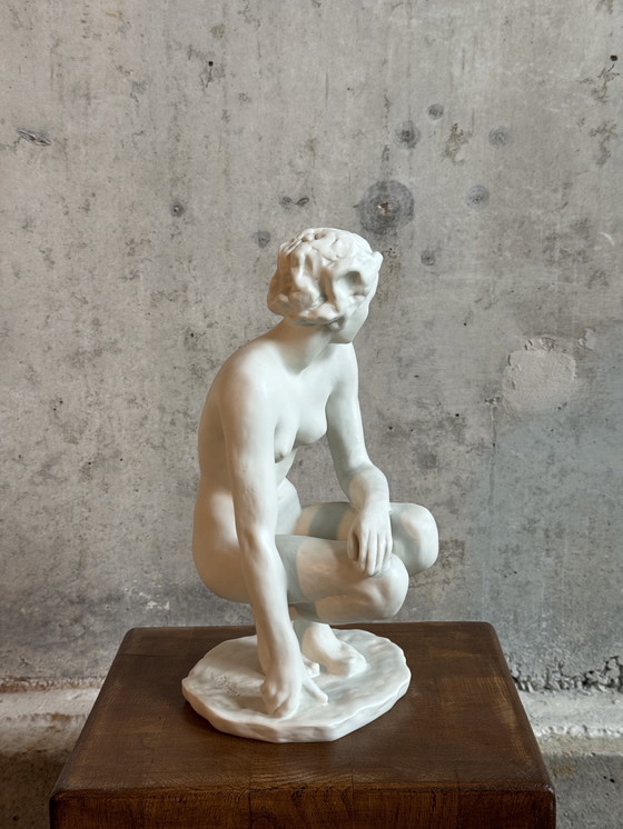 Image 1 of Skulptur „Der Kniende“ Fritz Klimsch, Rosentahl