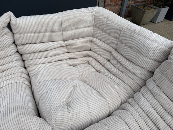 Image 1 of Conjunto completo Ligne Roset Togo en pana beige (Ribcord) ¡¡Estado 10/10!!