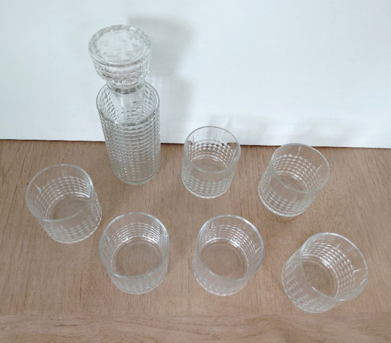 Vintage Verlipack Whisky Set 1970s, Decanter 0.5L + 6 Glasses – Glass & Decanter (photo 2 of 14)