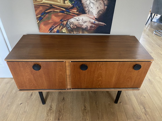 Image 1 of Vintage teakhouten tv-kast, dressoir, lowboard, jaren zestig