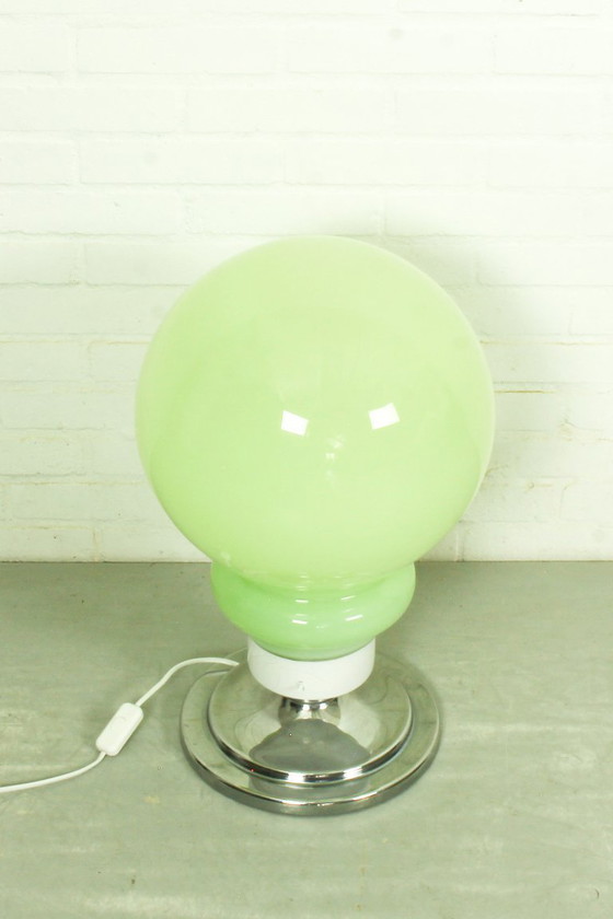 Image 1 of Grande lampe de table en verre de Murano de style futuriste italien (57 cm)