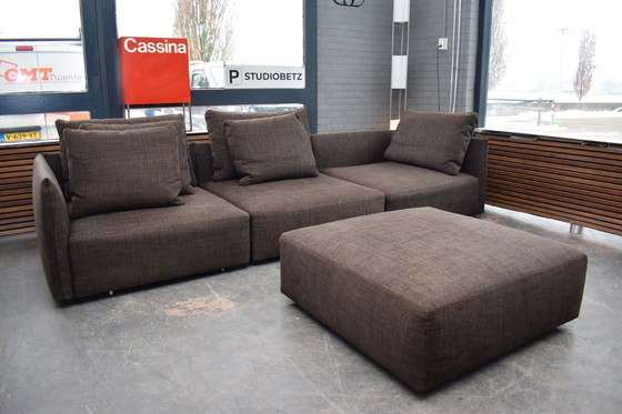 Image 1 of Wunderschönes, exklusives, modulares Minotti Milano Sofa/Chaiselongue im schlanken Design