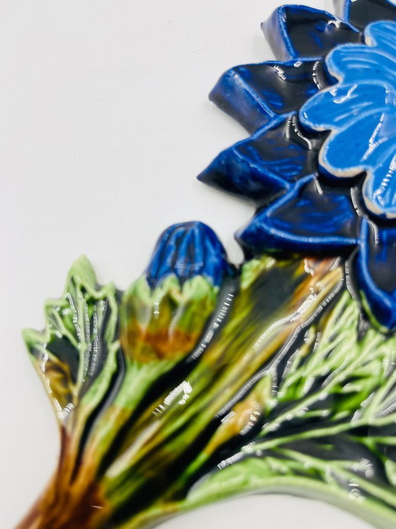Image 1 of Garderobenständer mit Blumenhaken aus belgischer Keramik von André Bayer