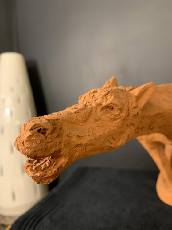 Sculpture animale cheval en terre cuite de Mario Peruggini, années 1960 – Ceramic, Mid Century Modern (photo 13 of 14)
