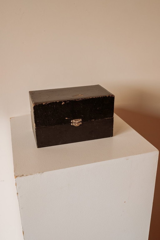 Vintage-Glasuntersetzer in passender Schachtel