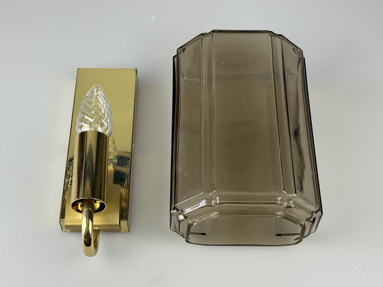 Image 1 of 60s 70s aplique Glashütte Limburg Alemania vidrio y metal Age Design