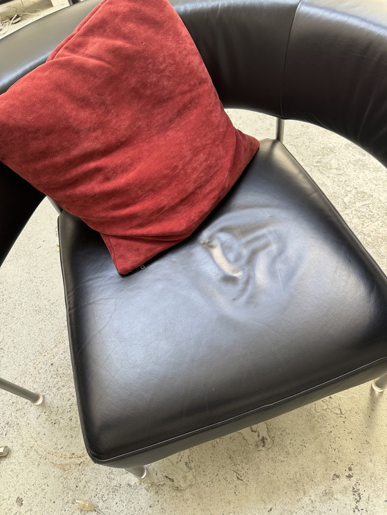 Image 1 of Ego Form loveseat tullip + Kartell lamp + Eileen Gray table