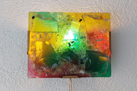 Image 1 of Applique murale sculpturale en verre brisé de Cosack Leuchten.
