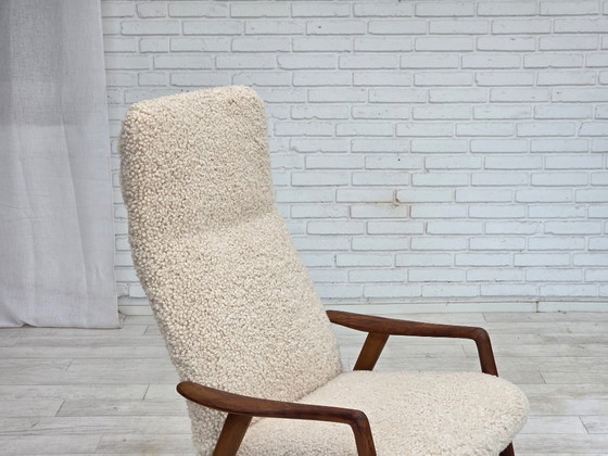 1960s, Danish design by Alf Svensson, genuine sheepskin, reupholstered. – Armchairs, Other (photo 24 of 24)