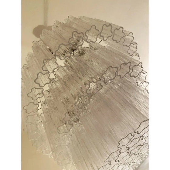 Image 1 of Luxury Oval Transparent Murano Glass Tronchi Statement Chandelier