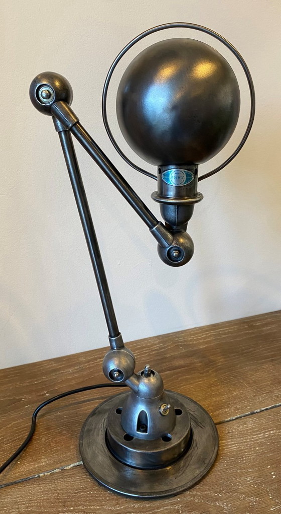 Image 1 of Jieldé 2-arm lamp, 40+25cm, industrial graphite, Jean Louis Domecq, 1950