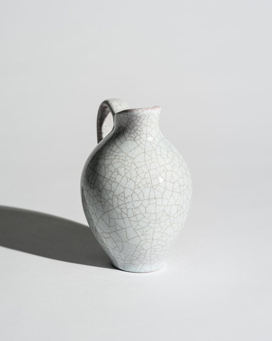 Image 1 of Karlsruher Majolika Modèle 6001 Vase en céramique craquelée Fridegart Glatzle, Allemagne