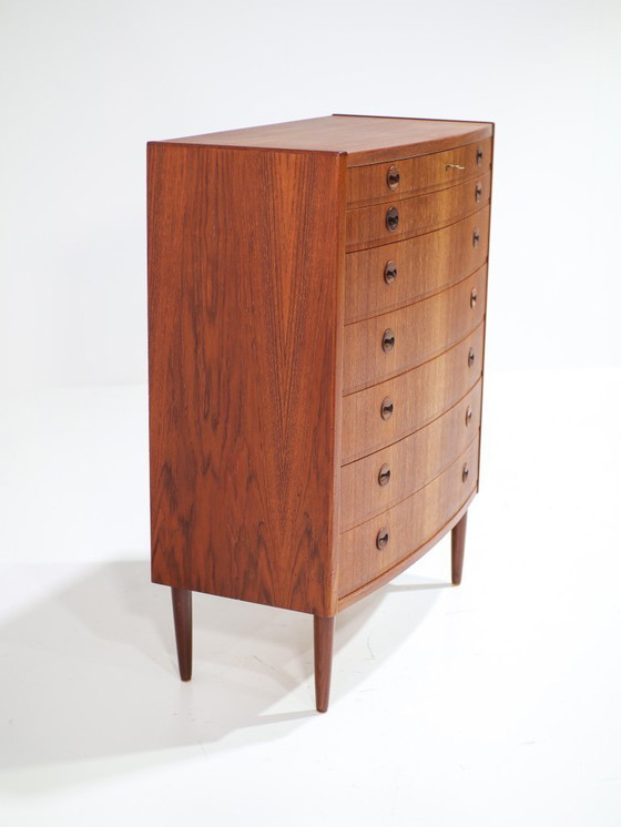 Image 1 of Hoge ladekast teakhout Deens vintage 1960s