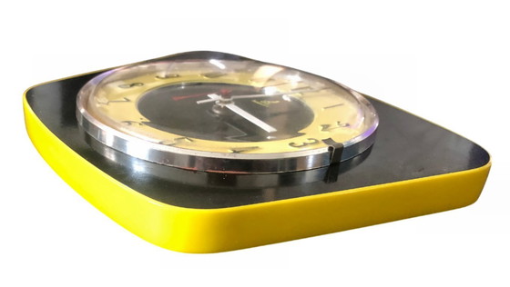 Image 1 of Vintage JAZ Temic wandklok uit 1963 • Ontwerp uit de jaren 60 • Gecertificeerd door ATO • ZELDZAAM