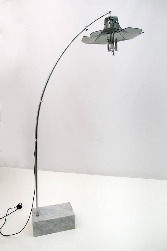 Image 1 of Lampada da terra ad arco vintage italiana Fontana Arte, anni '70