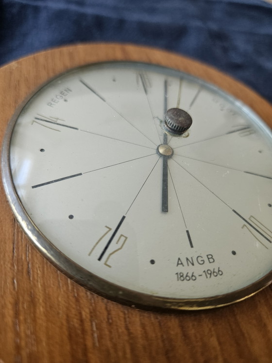 Image 1 of Vintage A.N.G.B. Jubileum Barometer (1866-1966) – Mid Century Teakhout Deens Design