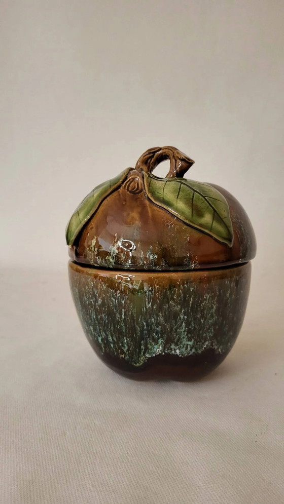 Abgedeckter Steinguttopf – Geschirr, Porcelain, Vintage (photo 3 of 11)