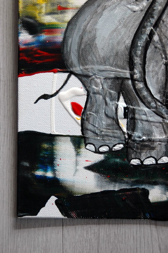Abstract elephant in motion 3 – Art, Canvas (photo 5 of 6)