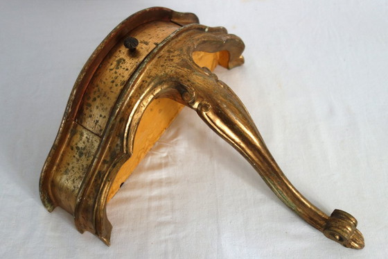 Image 1 of Console murale en bois vintage