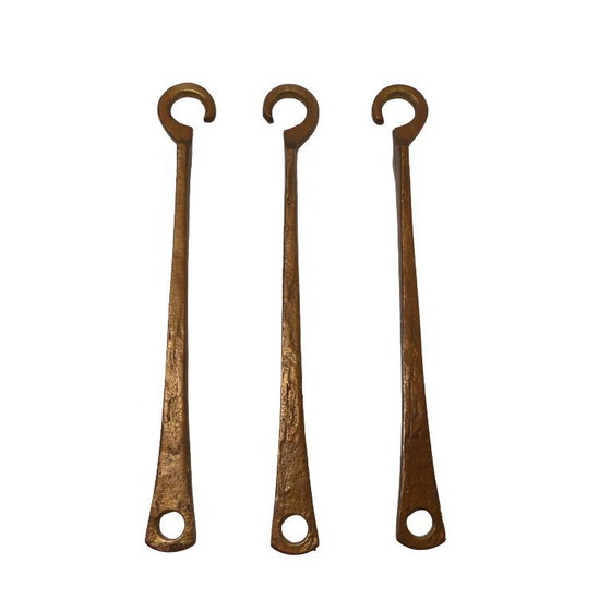 Image 1 of Brutalistischer Decken Kerzenhalter aus Bronze, 12flammig, 1960er Jahre