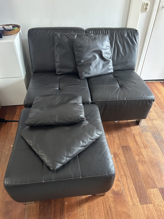 Leather Montel Corner Sofa – Modular sofas, Metal (photo 5 of 10)