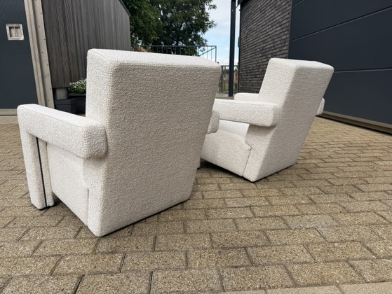 Cassina Utrecht Chair Beige Bouclé, Rietveld Nieuwstaat! – Fauteuils, Textile (photo 7 of 15)