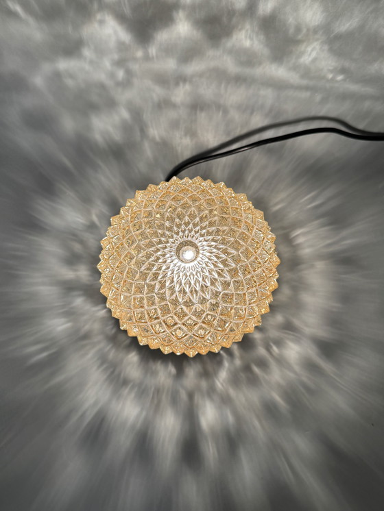 Image 1 of Vintage ceiling lamp in cut glass