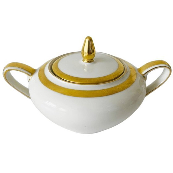 Image 1 of Eschenbach Bavarian cream set porcelain cream white gold 1940's