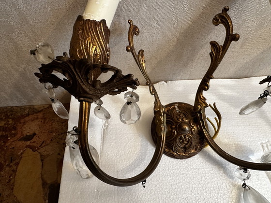 Image 1 of Par de apliques de pared estilo Luis XV