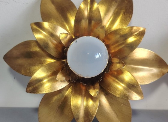 Image 1 of Wandlampen in Hollywood Regency-stijl uit de jaren 70.