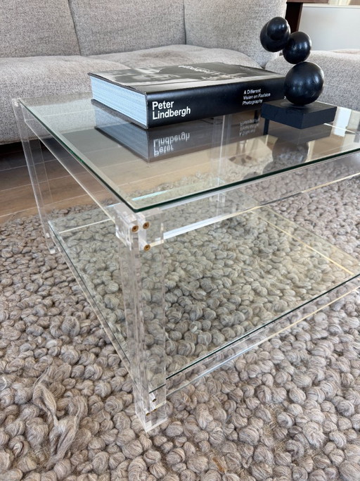 Plexiglas acrylic coffee table