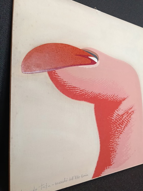 Image 1 of Armando TESTA - "Marabù dell'Alto Kenia" - Rara Serigrafia Originale Silk-Graf