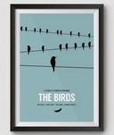 Set van 3 Alfred Hitchcock film posters ingelijst.