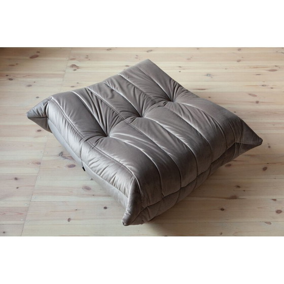 Image 1 of Ensemble de canapés Togo vintage pour Ligne Roset en velours gris 1970