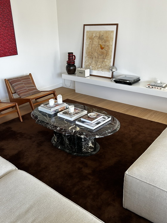 Marmeren salontafel | Vintage design | Rosso Levanto marmer – Marble, Stone (photo 4 of 8)