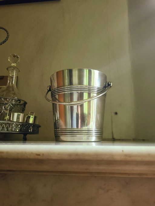 Vintage Christofle ice bucket - Art Deco silver plated 1930-50