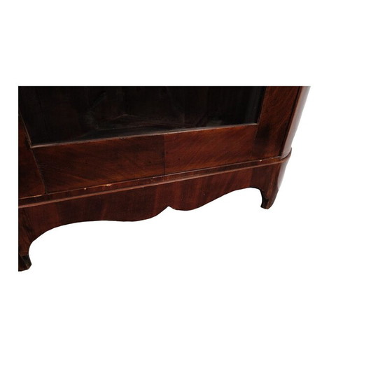 Image 1 of Vintage corner cabinet with mahogany shelves, 1840