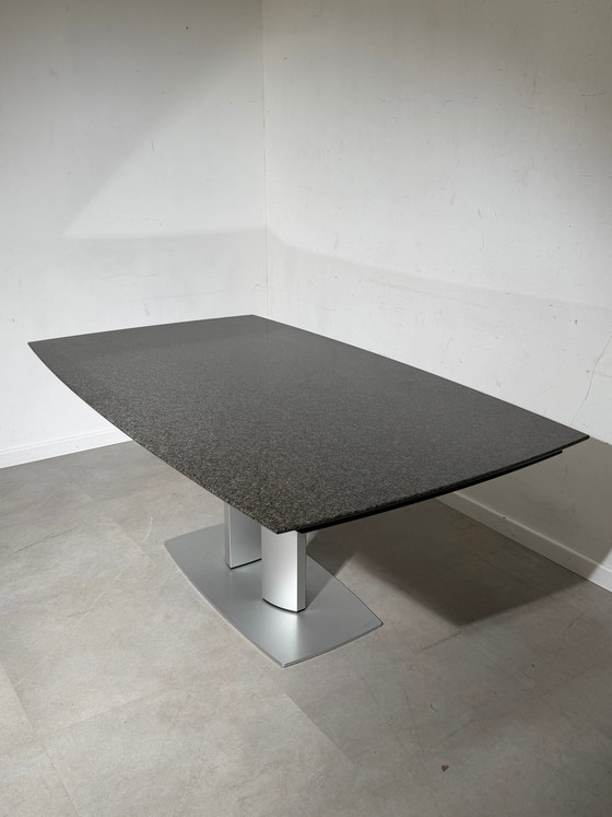 Mesa de comedor extensible Ronald Schmitt G2220/E de Kurt Lenski – Granito – 180–280 x 105 cm (photo 6 of 8)