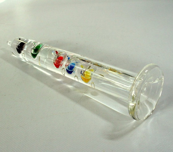 Image 1 of Galileo vintage glazen thermometer, mondgeblazen