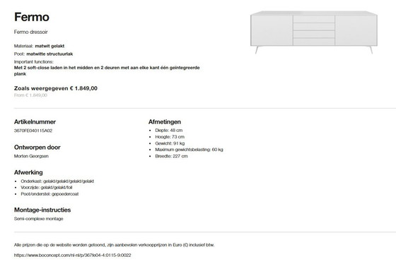 Image 1 of BoConcept - Credenza Fermo