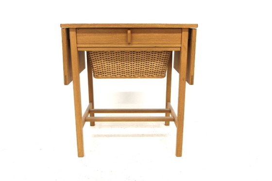 Scandinavian Oak Sewing Table, Sweden, 1960 – Consoles, Wood (photo 4 of 14)