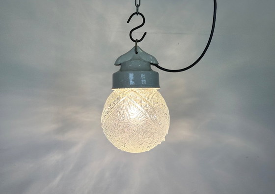 Image 1 of Vintage witte porseleinen hanglamp, jaren 70