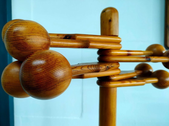Image 1 of Vintage Design Houten Kapstok Jaren 70