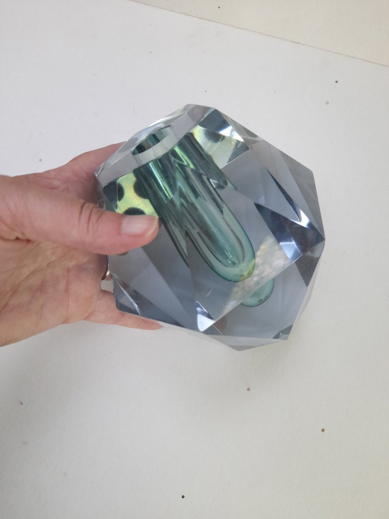 Image 1 of Asta Strömberg faceted vase, signed